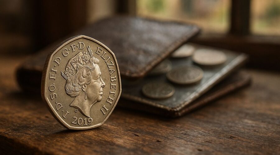 Rare Queen Elizabeth II 50p Coin Available for Purchase in Norfolk
